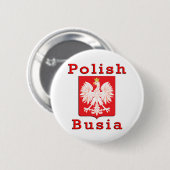 Polnischer Busia Eagle Button (Vorne & Hinten)
