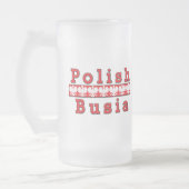 Polnischer Busia Eagles Mattglas Bierglas (Links)