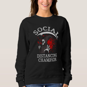 Polnischer Champion Spooky Halloween Grim R Sweatshirt