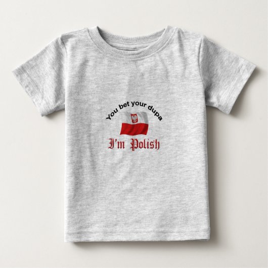 Polnischer Dupa Baby T-shirt (Vorderseite)