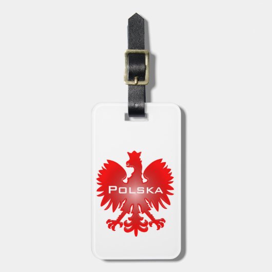 Polnischer Eagle-Gepäckanhänger Gepäckanhänger (Vorderseite vertikal)