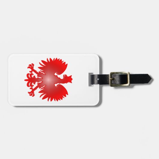 Polnischer Eagle-Gepäckträger Gepäckanhänger (Vorderseite horizontal)