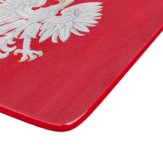 Polnischer Eagle Glass Cutting Board Schneidebrett (Ecke)