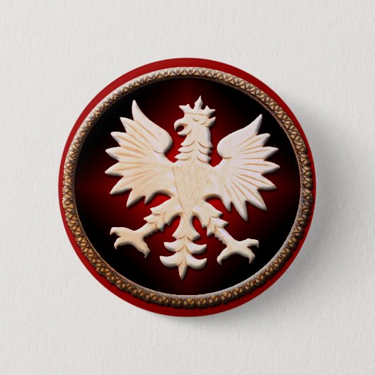 Polnischer Eagle-Knopf Button (Vorderseite)