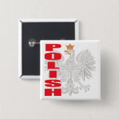 Polnischer Eagle-Knopf Button (Vorne & Hinten)