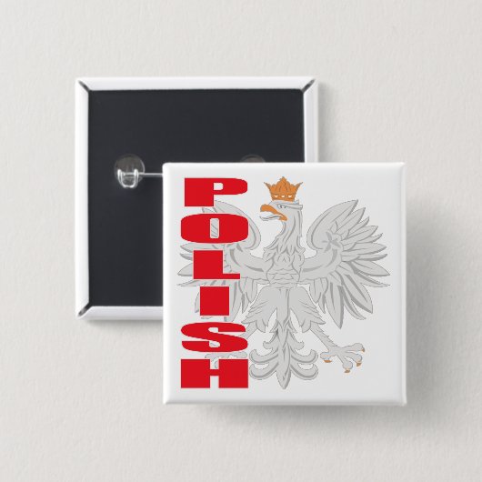 Polnischer Eagle-Knopf Button (Vorne & Hinten)