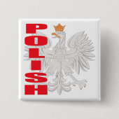 Polnischer Eagle-Knopf Button (Vorderseite)