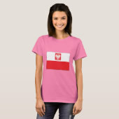 Polnischer Falcon Flag Ladys T - Shirt (Vorne ganz)