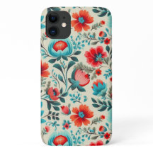 Polnischer Fall Folklore Floral iPhone 11