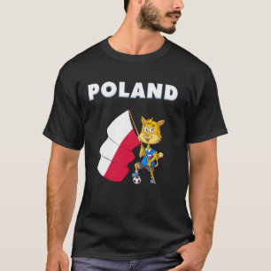 Polnischer Fan Polen Katze T-Shirt