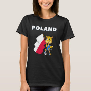 Polnischer Fan Polen Katze T-Shirt