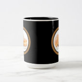 Polnischer Fett Donnerstag Happy Paczki Tag Zweifarbige Tasse (Mittel)