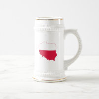 Polnischer Flag Beer Stein