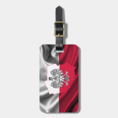 Polnischer Flaggen-Gepäck-Bügel Gepäckanhänger (Vorderseite vertikal)