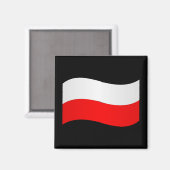 Polnischer Flaggenmagnet Magnet (Vorderseite/Rückseite)