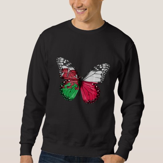 Polnischer Flaggenschmetterling Sweatshirt (Vorderseite)