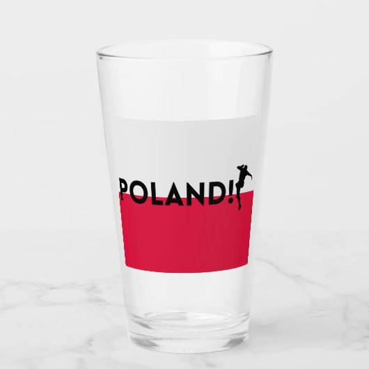 Polnischer Fußball Glas (Vorderseite)