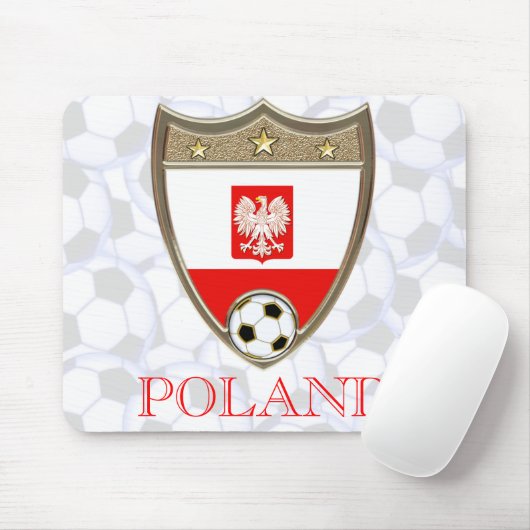 Polnischer Fußball Mousepad (Mit Mouse)