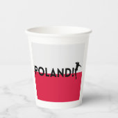 Polnischer Fußball Pappbecher (Vorderseite)