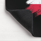 Polnischer Fußballfan zerfetzte Flagge Nationalsto Mousepad (Ecke)