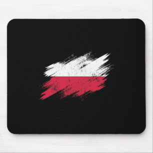 Polnischer Fußballfan zerfetzte Flagge Nationalsto Mousepad