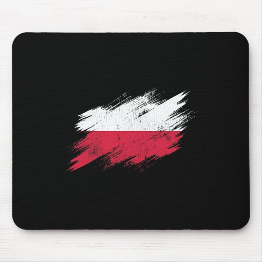 Polnischer Fußballfan zerfetzte Flagge Nationalsto Mousepad (Vorne)