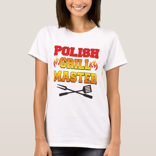 Polnischer Grillmeister T-Shirt (Vorderseite)