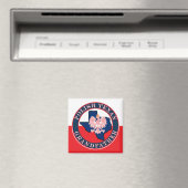 Polnischer Großvater Runde Magnet (In Situ (Geschirrspüler))