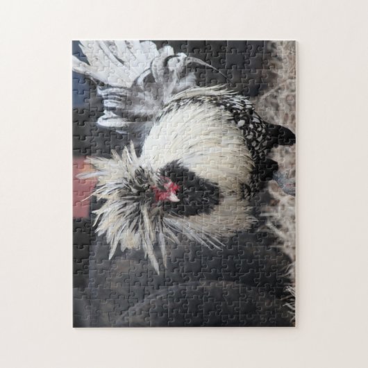 Polnischer Hahn mit Haube Puzzle (Vertikal)