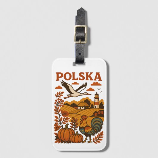Polnischer Herbst Volksland Gepäckanhänger (Vorderseite Vertikal)