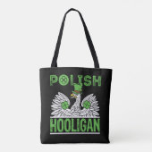Polnischer Hooligan St. Patrick's Day Tasche (Rückseite)