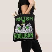 Polnischer Hooligan St. Patrick's Day Tasche (Von Nahem)
