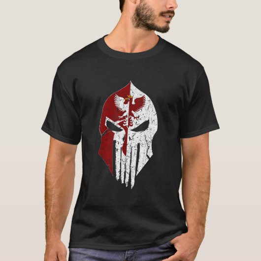 Polnischer Hussar Husaria Warrior Polnischer Winge T-Shirt (Vorderseite)