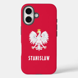 Polnischer Individuelle Name Roter Adler Polska iPhone 16 Hülle