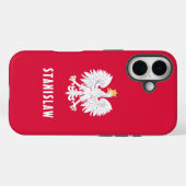 Polnischer Individuelle Name Roter Adler Polska Case-Mate iPhone Hülle (Rückseite (Horizontal))
