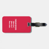 Polnischer Individuelle Name Roter Adler Polska Gepäckanhänger (Rückseite horizontal)