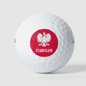 Polnischer Individuelle Name Roter Adler Polska Golfball (Vorderseite)