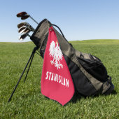 Polnischer Individuelle Name Roter Adler Polska Golfhandtuch (Gras)
