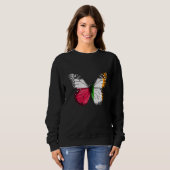 Polnischer Irischer Flaggenmast Sweatshirt (Vorne ganz)