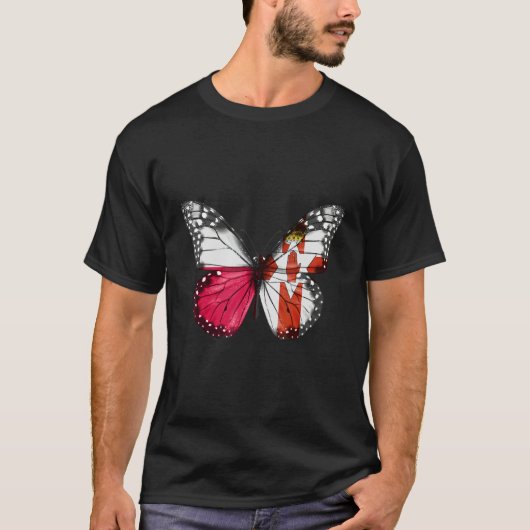 Polnischer Irischer Flaggenmast T-Shirt (Vorderseite)