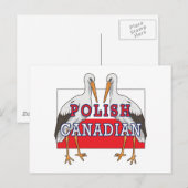 Polnischer Kanadier Stork Postkarte (Vorne/Hinten)