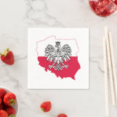 Polnischer Kartenfahne Bar Napkins Serviette (Beispiel)