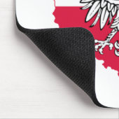 Polnischer Kartenflagge Mousepad (Ecke)