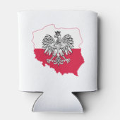 Polnischer Kartographiebeere Cooler Dosenkühler (Rückseite)