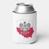 Polnischer Kartographiebeere Cooler Dosenkühler (Kanne Rückseite)