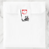 Polnischer Knight Quadratischer Aufkleber (Tasche)