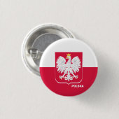 Polnischer Knopf, patriotische polnische Flaggenmo Button (Vorne & Hinten)