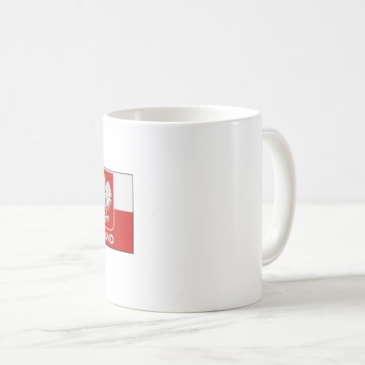 Polnischer Logocoffee-Tasse Kaffeetasse (VorderseiteRechts)