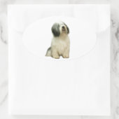 Polnischer Lowland Sheepdog (PON) - A Ovaler Aufkleber (Tasche)