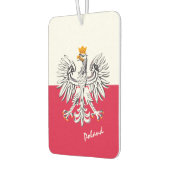 Polnischer Luftkühler, patriotische, polnische Fla Autolufterfrischer (Links)